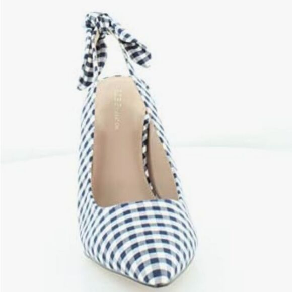 BCBGENERATION HENAYA LEATHE STYLISH CHECKER SLINGBACK HEEL - Picture 9 of 16